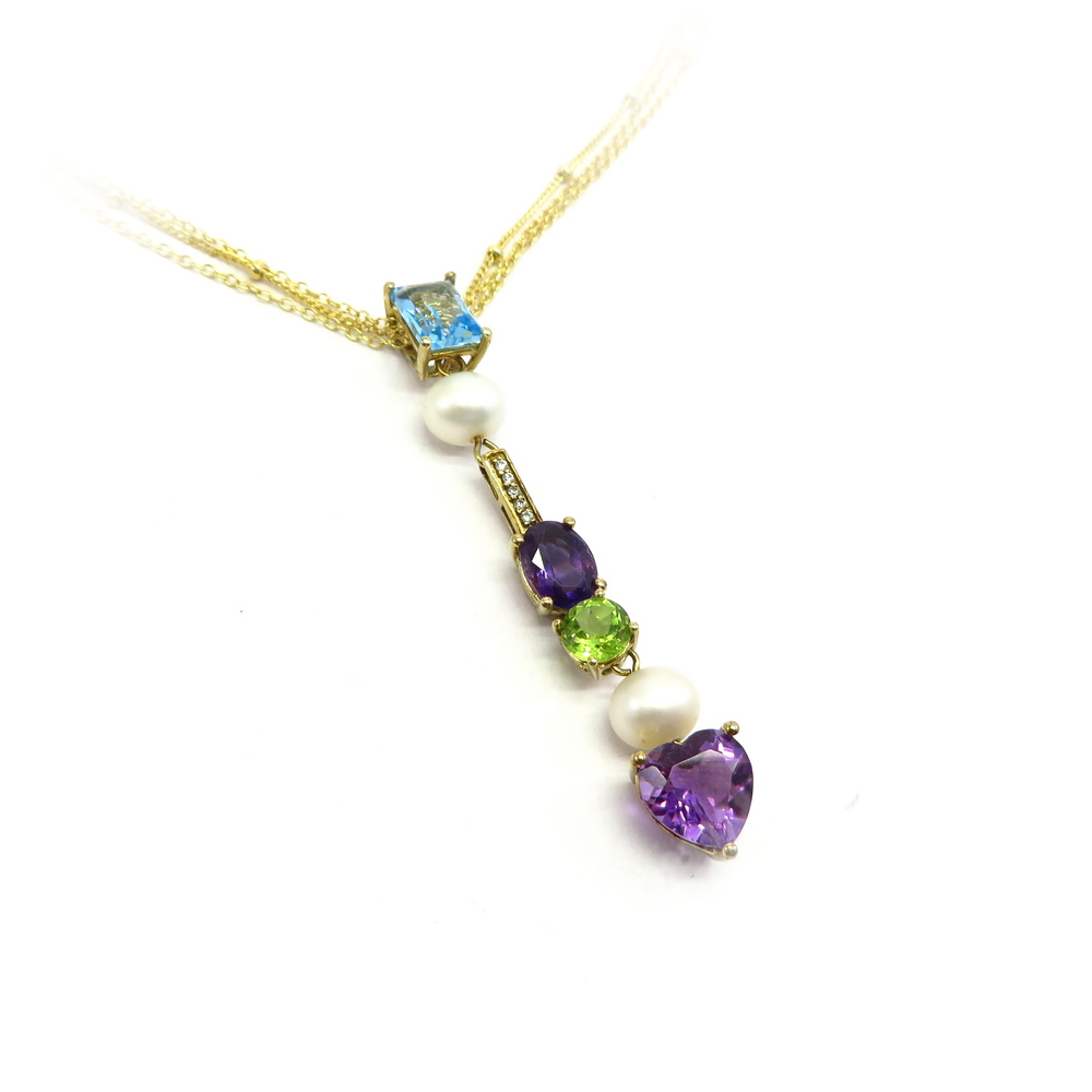 Multi-Gemstone Pendant