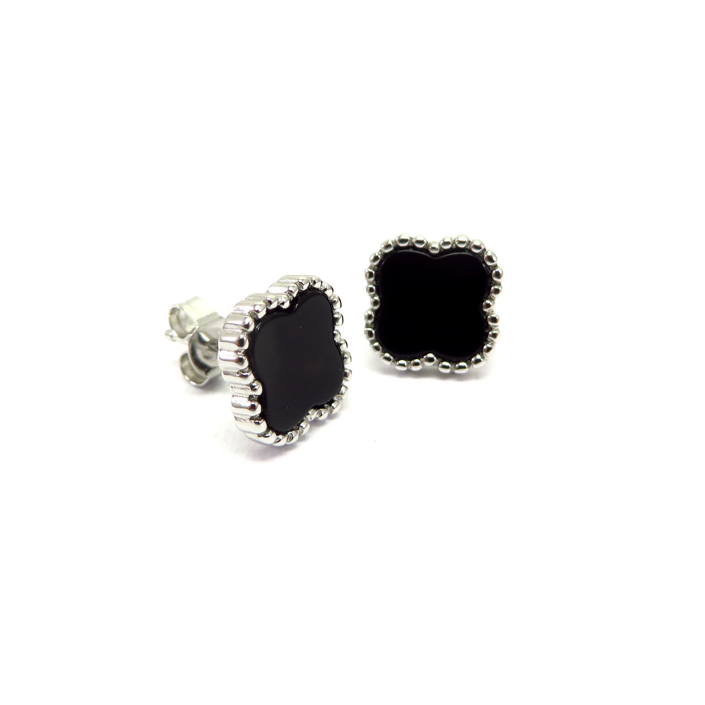Black Agate Earrings