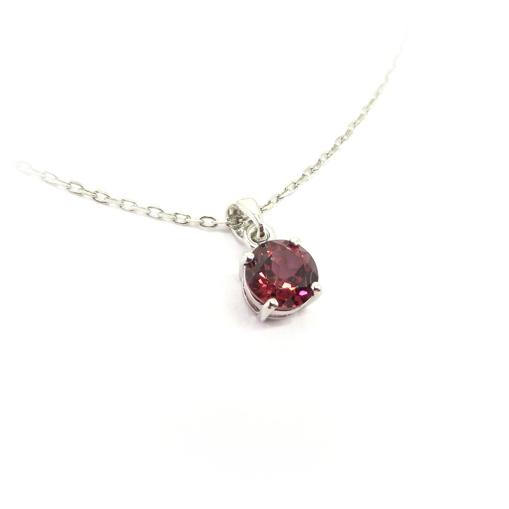 Round Rhodolite Pendant