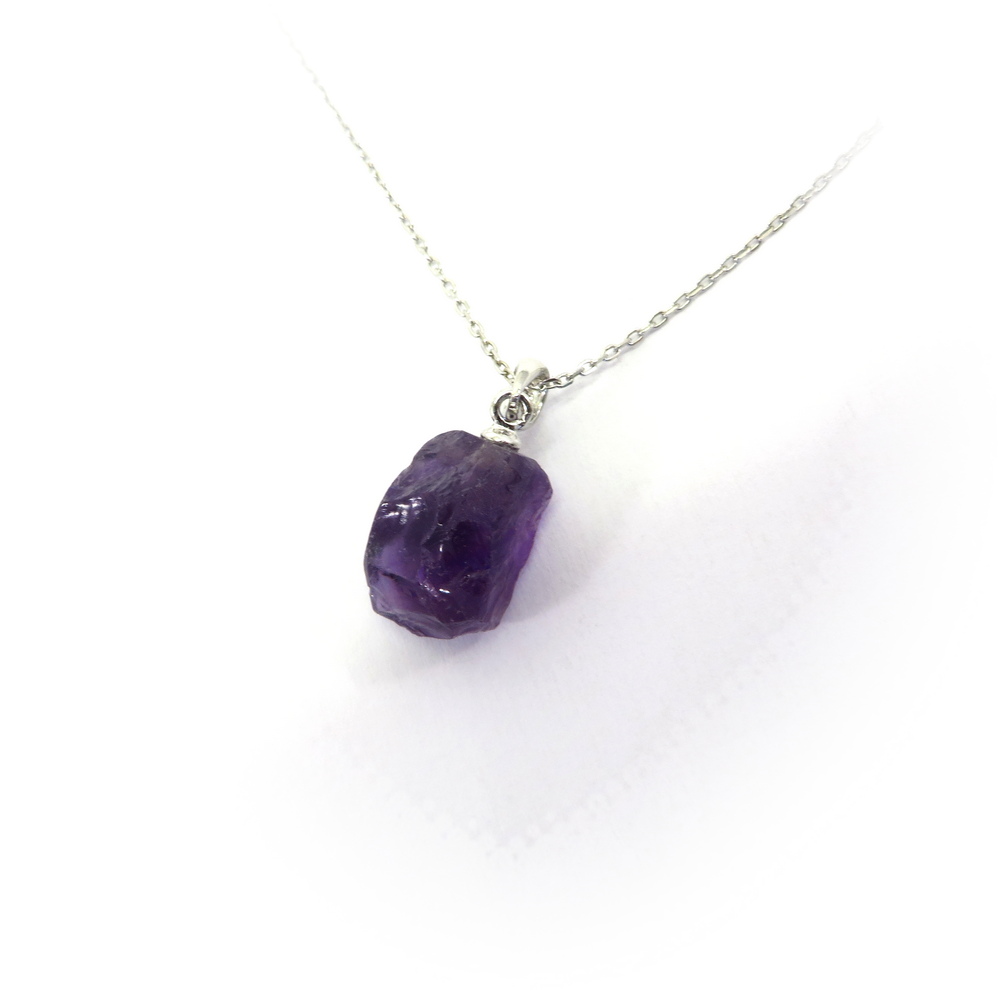 Rough Amethyst Pendant