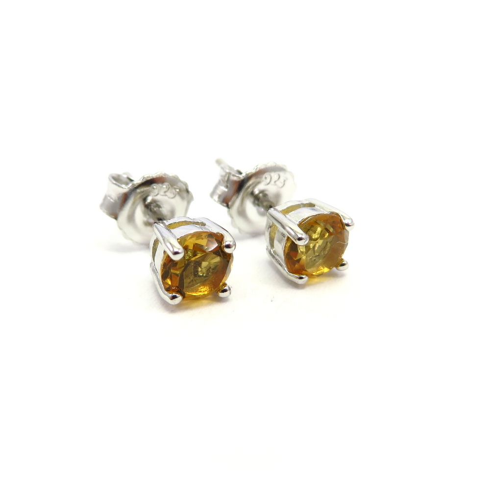 Citrine Stud Earrings