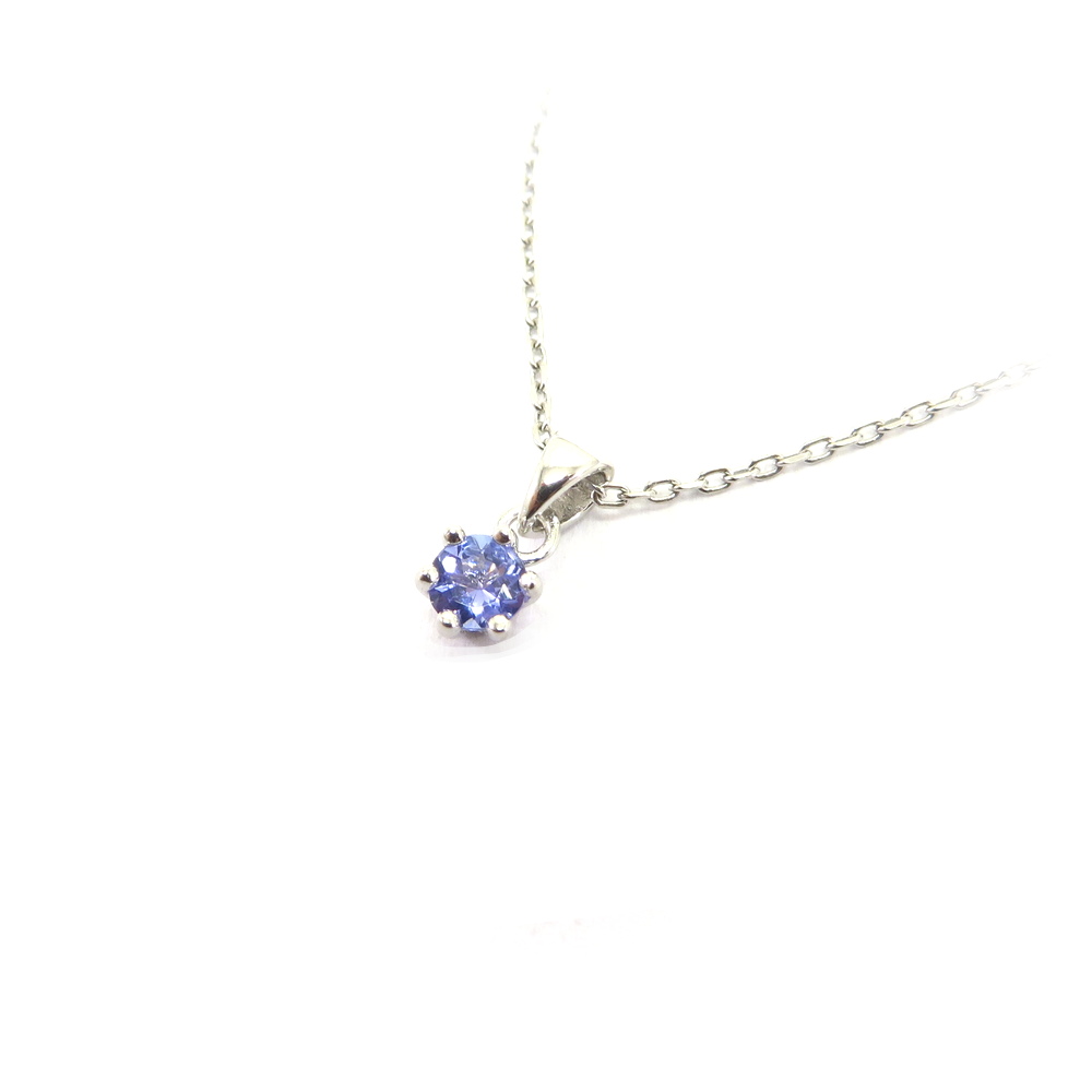 Round Tanzanite Pendant