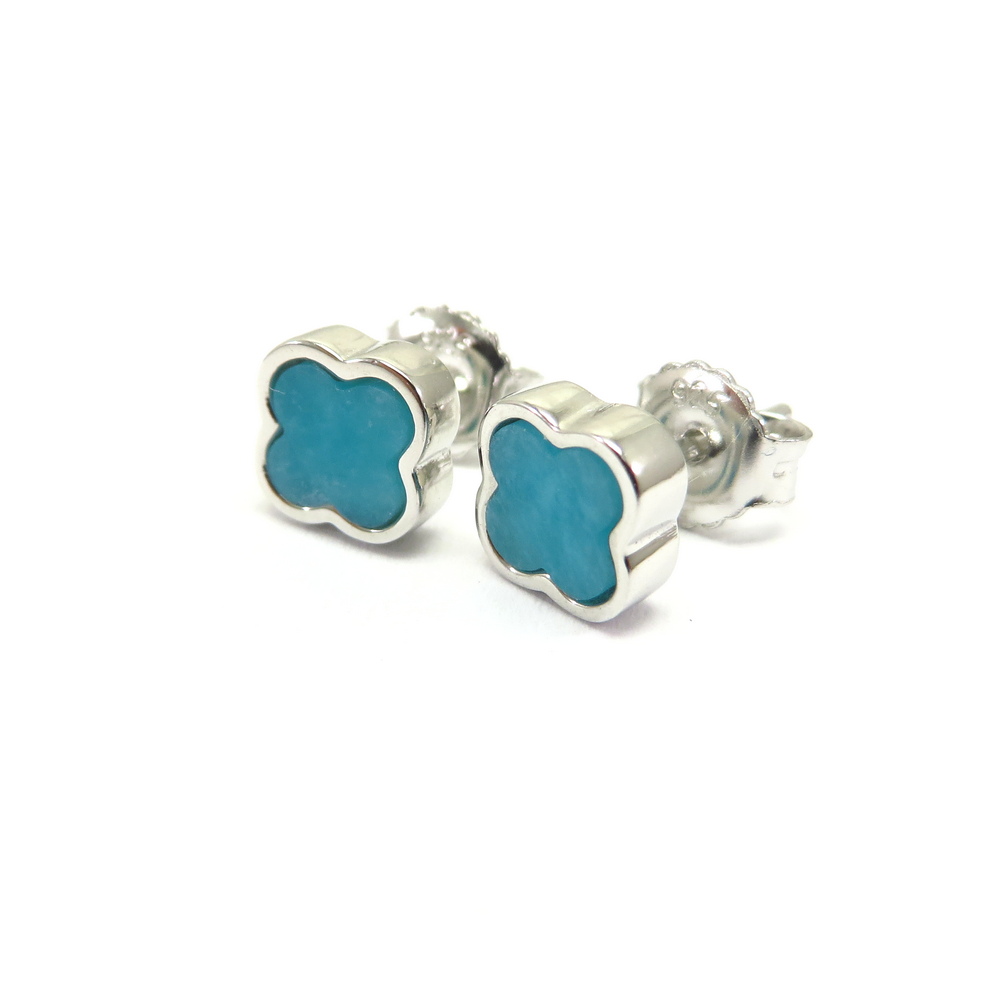 Amazonite Stud Earrings