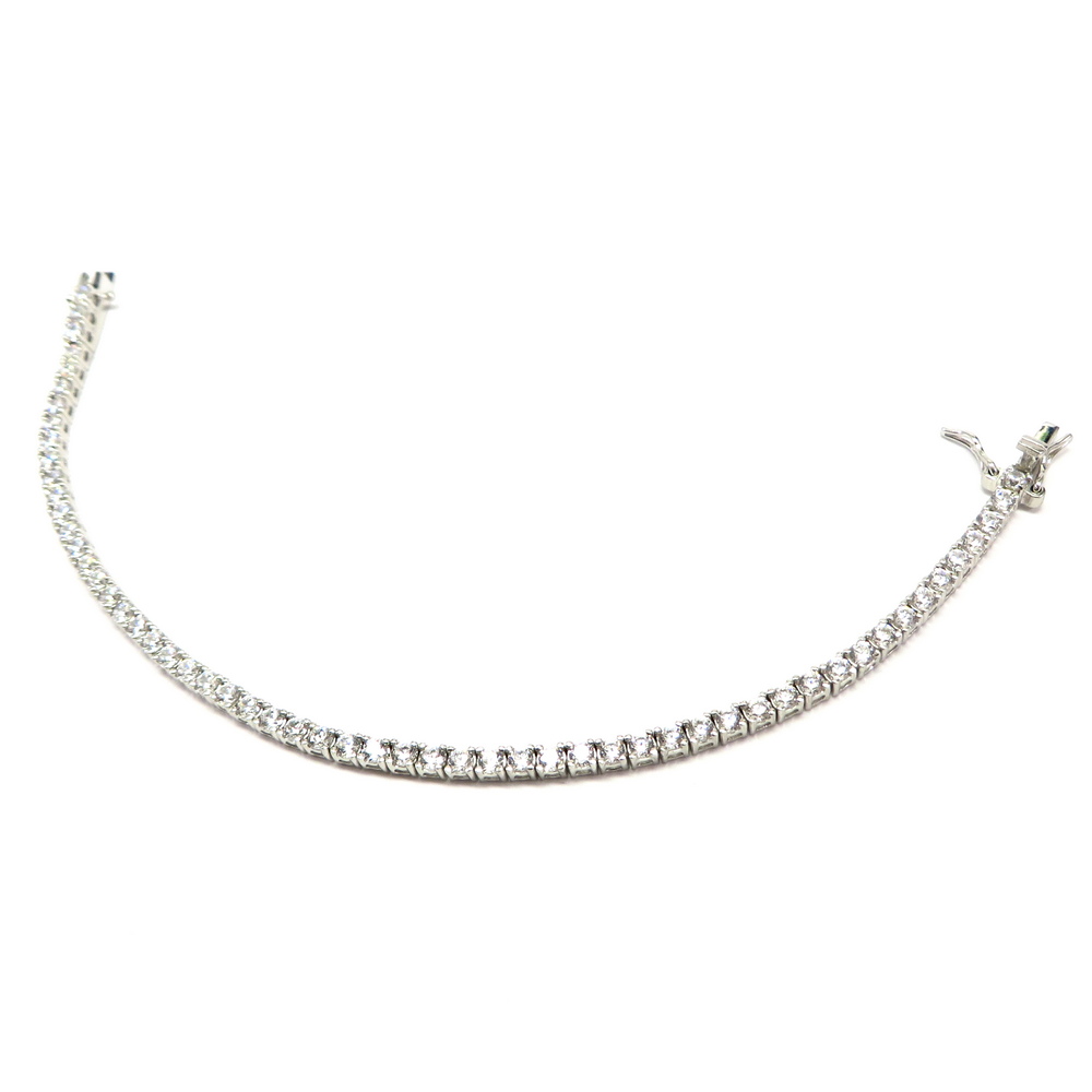 White Cubic Zirconia Tennis Bracelet