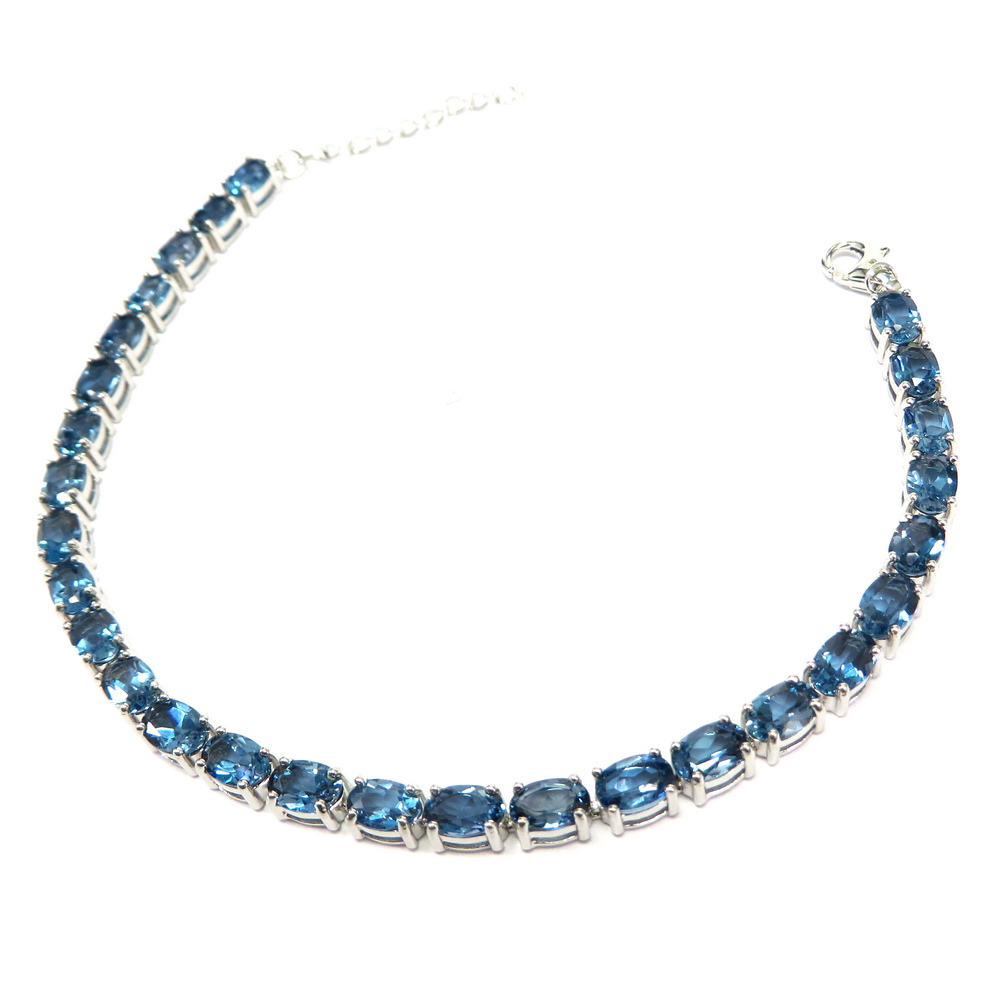 London Blue Topaz Tennis Bracelet