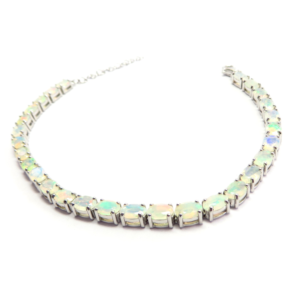 Ethiopian Opal Tennis Bracelet
