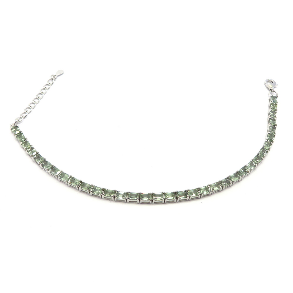 Green Sapphire Tennis Bracelet