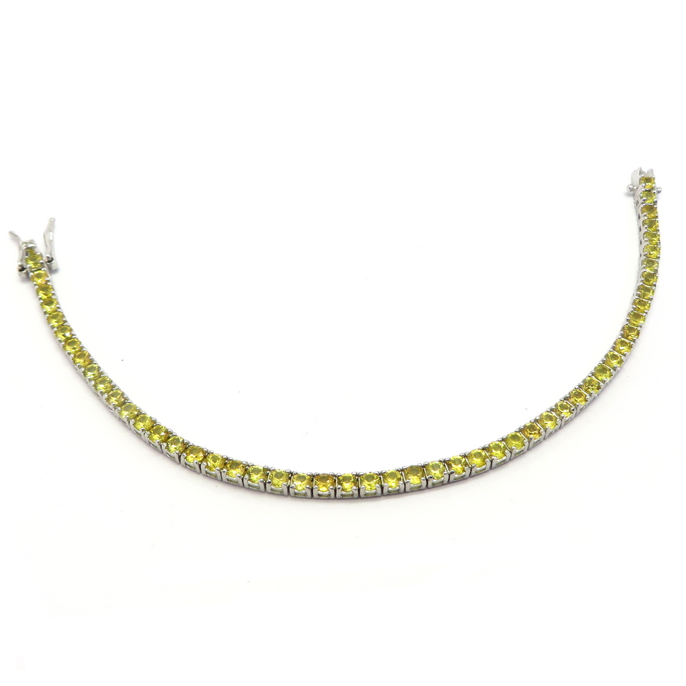 Yellow Sapphire Tennis Bracelet