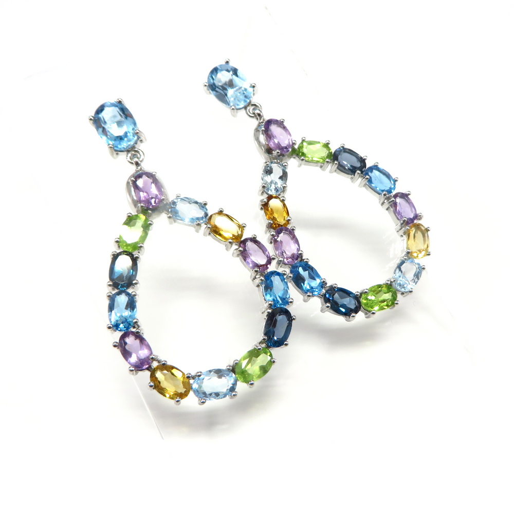 Natural Gemstone Earrings