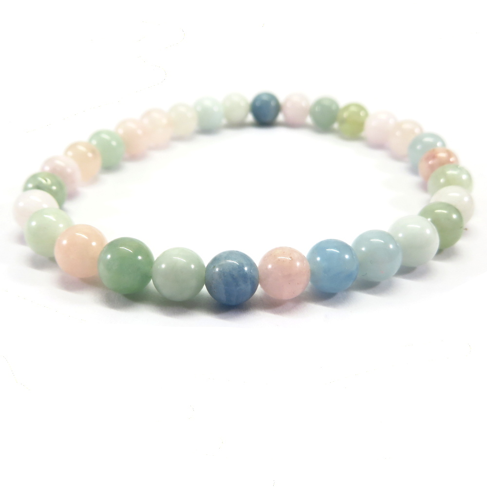 Beryl Gemstone Beads Bracelet