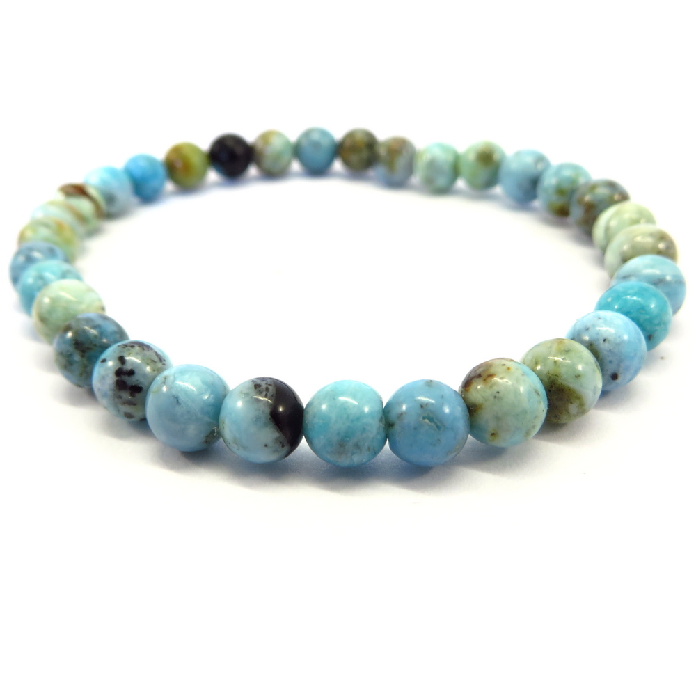 African Light Blue Opal Beads Bracelet