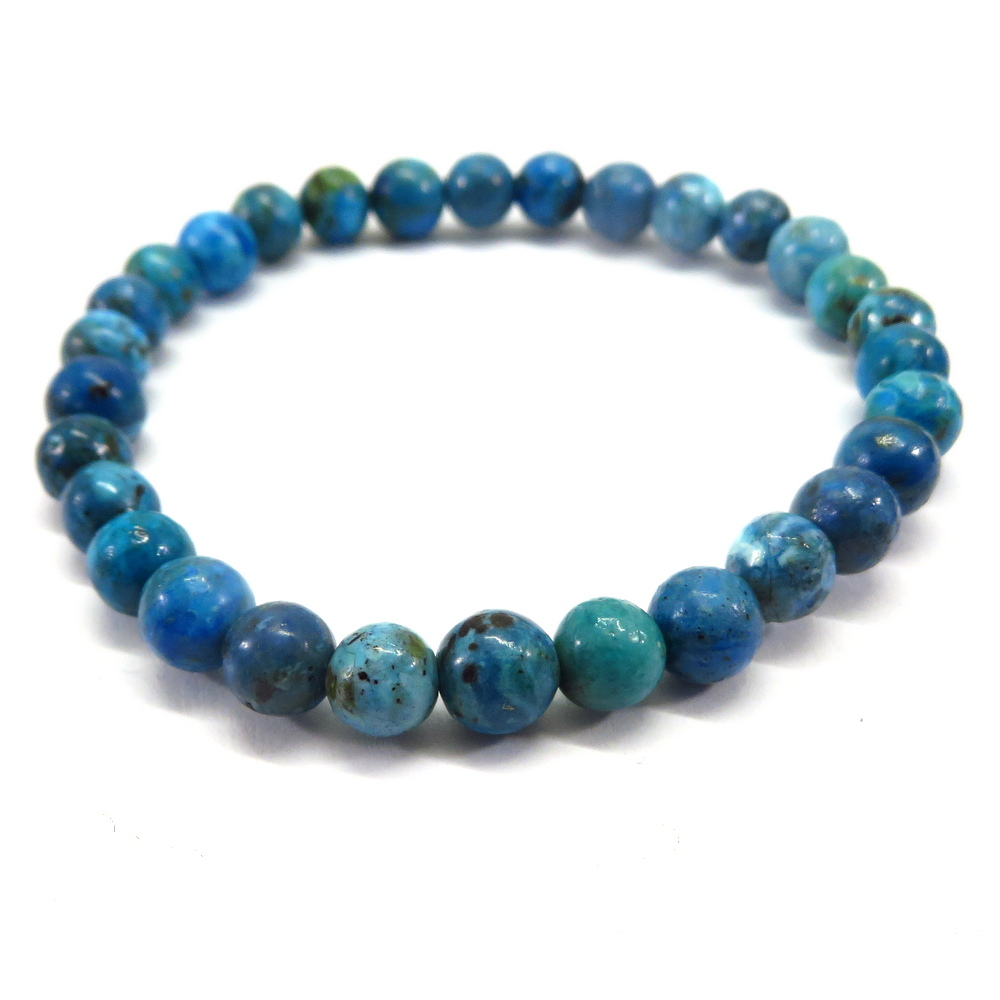 African Blue Opal Beads Bracelet