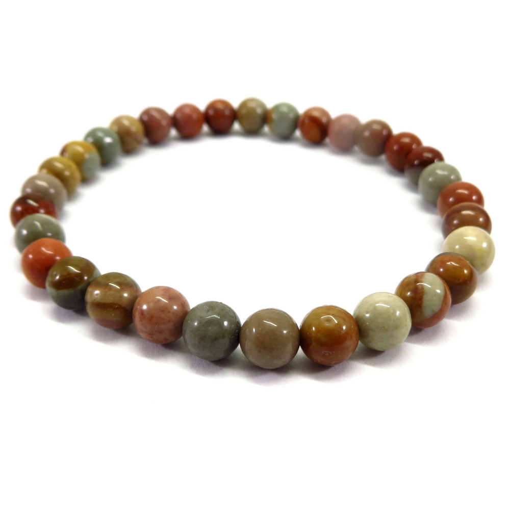 Imperial Jasper Gemstone Beads Bracelet