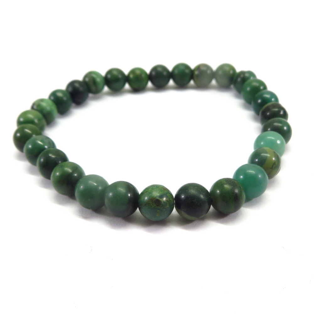 African Jade Bead Bracelet