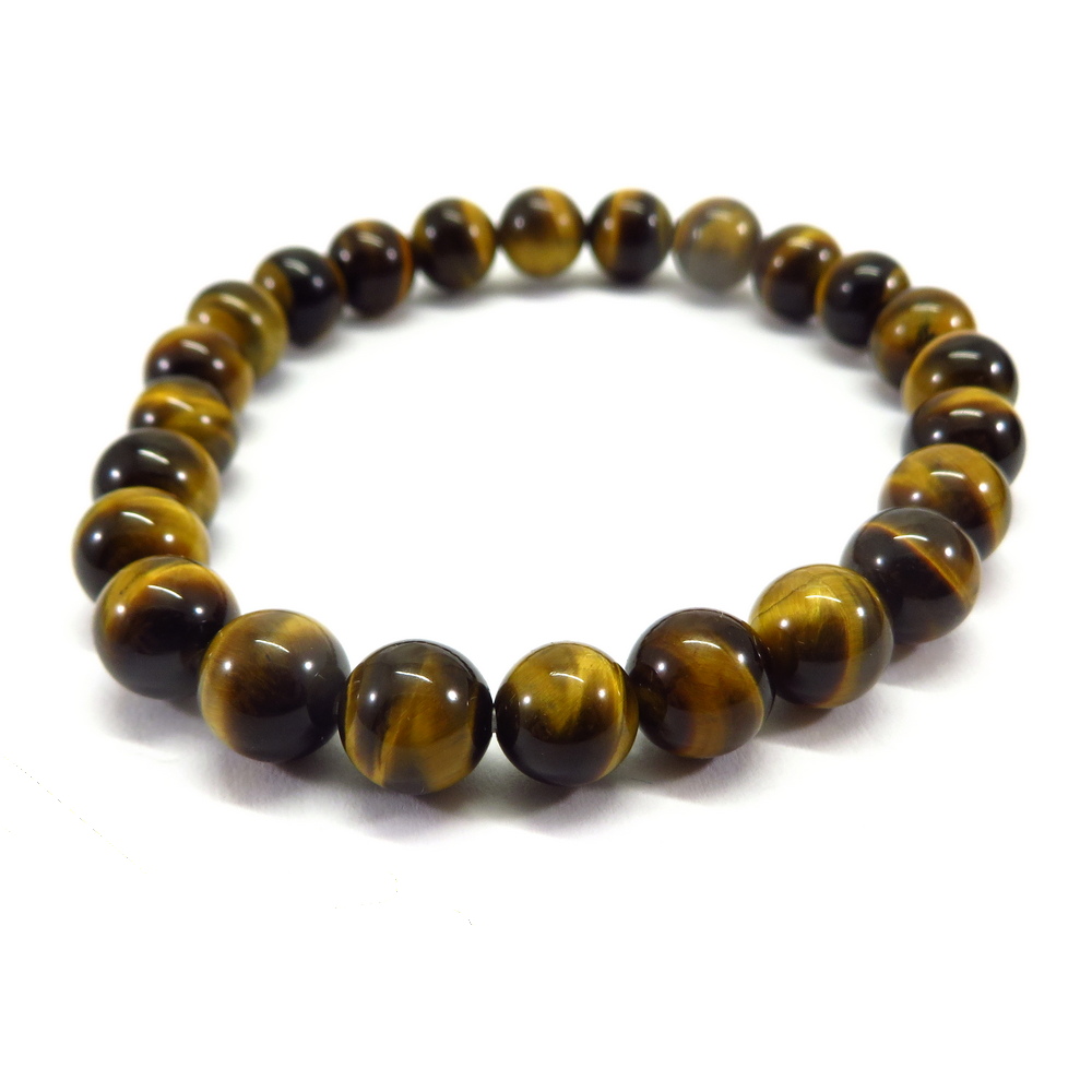 Tiger's Eye Gemstone Bead Bracelet
